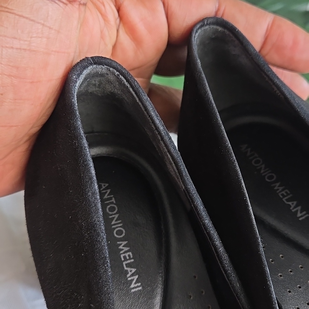 ANTONIO MELANI Black Heels Classic Pumps Mobwife Minimalist - Picture 11 of 13